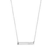 USC Trojans Fight On Script Sterling Silver Horizontal Bar Necklace